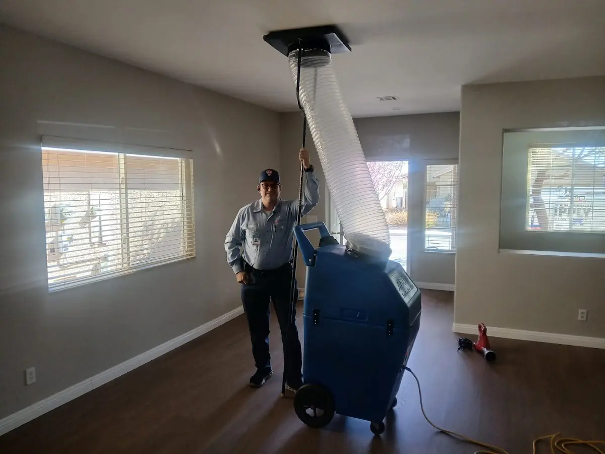 Professional Dryer Vent Cleaning work inside a Fort Morgan home